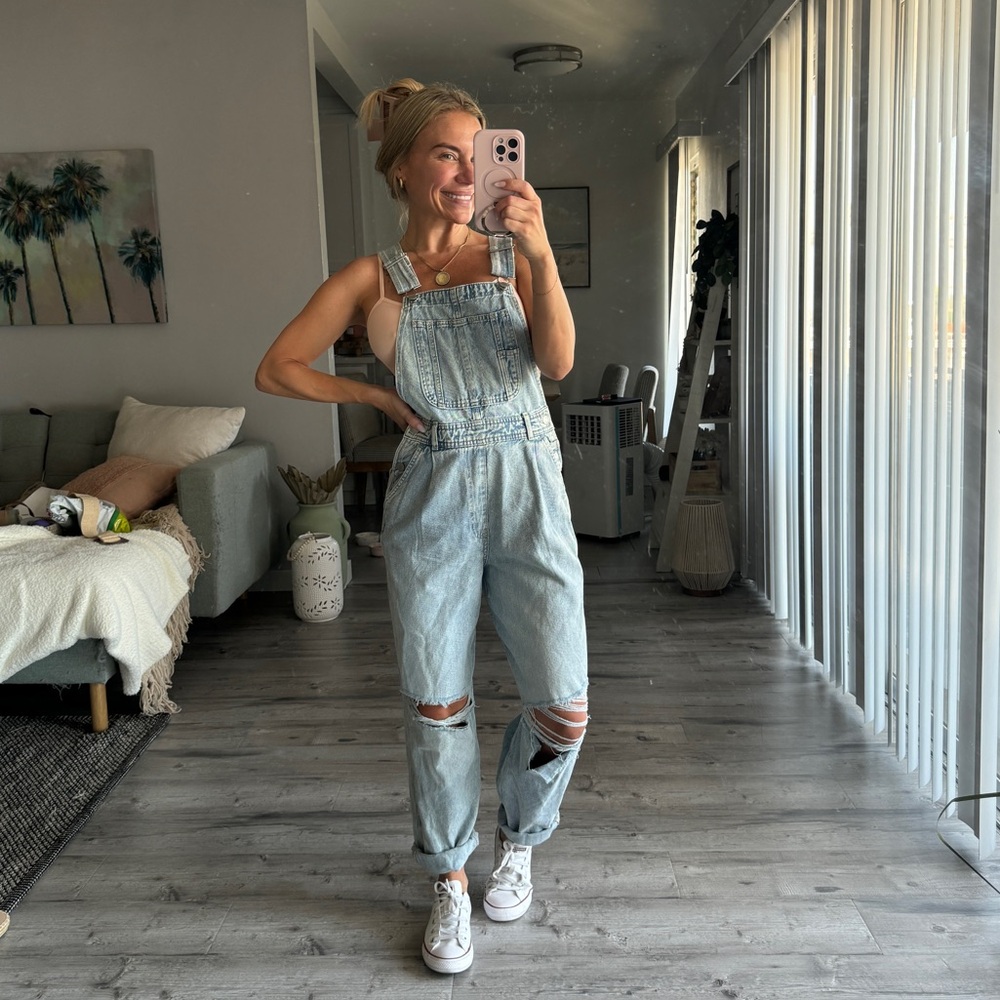 Denim dungarees, size XS NEW